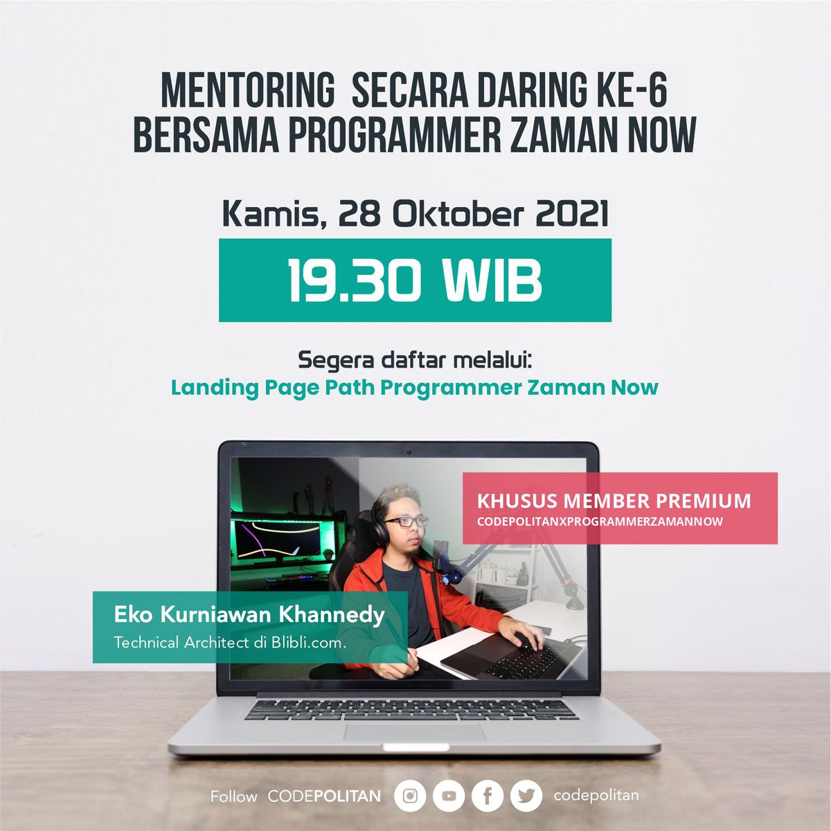Mentoring Online #6 CodePolitan x PZN