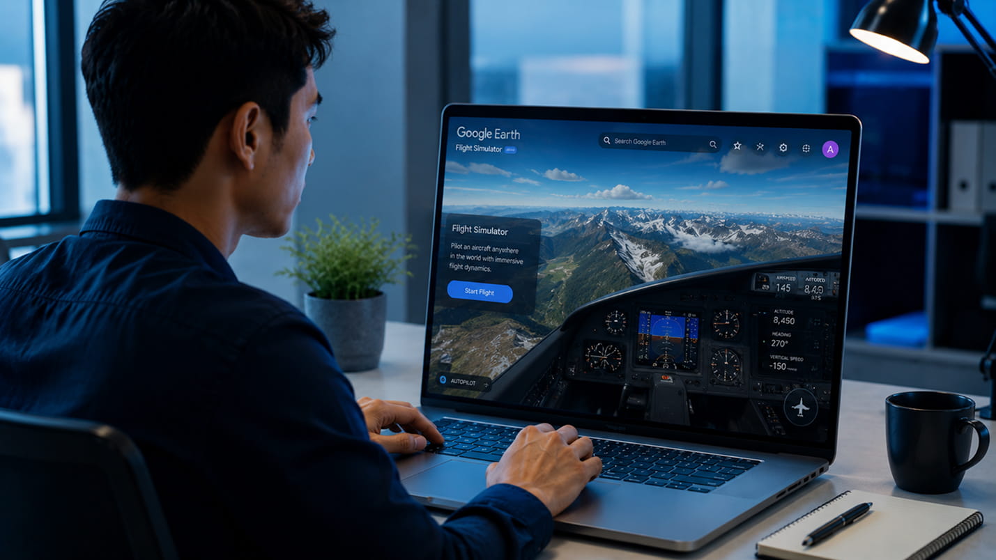 Fitur Flight Simulator Google Earth Versi Web Resmi Meluncur: Terbang Virtual Gratis, Tak Perlu Instal!