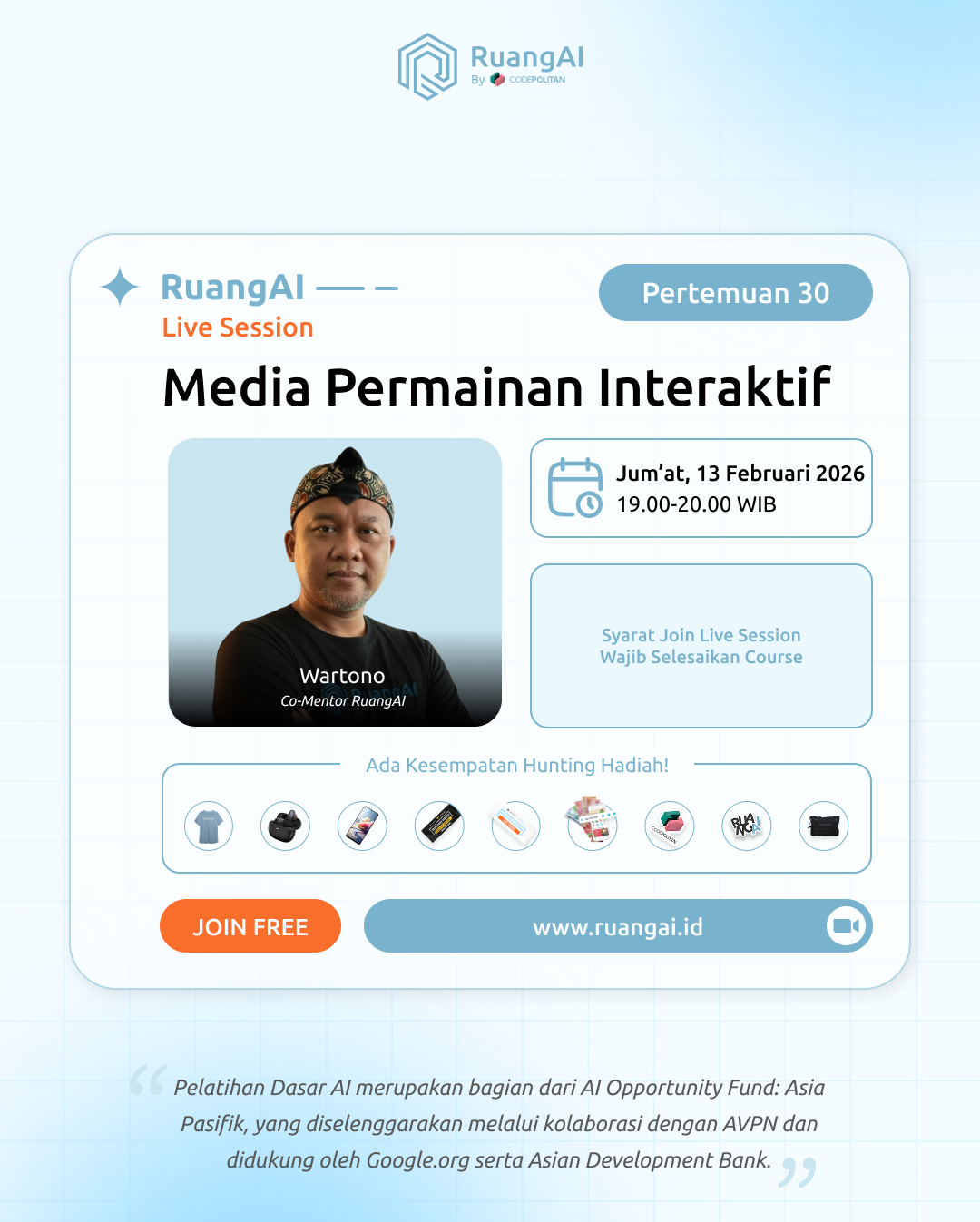 (Live Session RuangAI) Media Permainan Interaktif